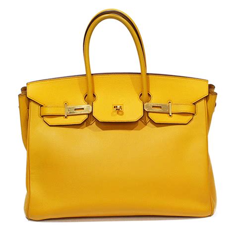 hermes bag yellow